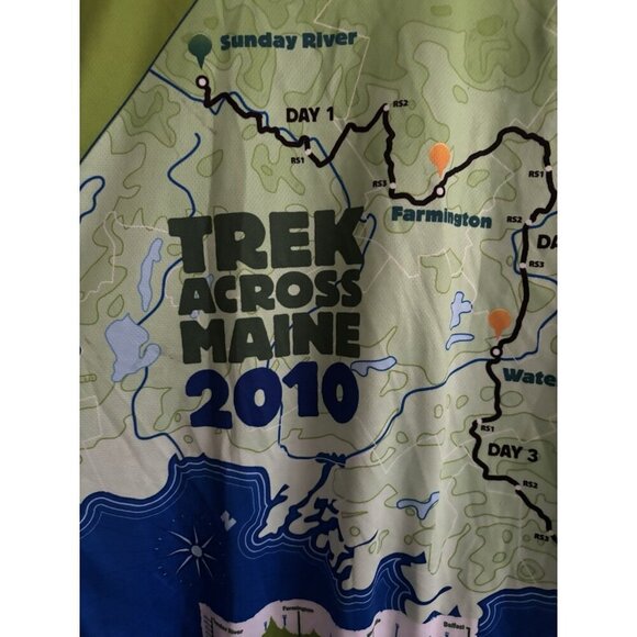 Trek across Maine 2010 men’s Bike cycling shirt XL Cyclist Gear Jersey - Picture 6 of 12